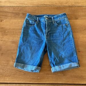 Old Navy Mid Blue Denim Bermuda Shorts